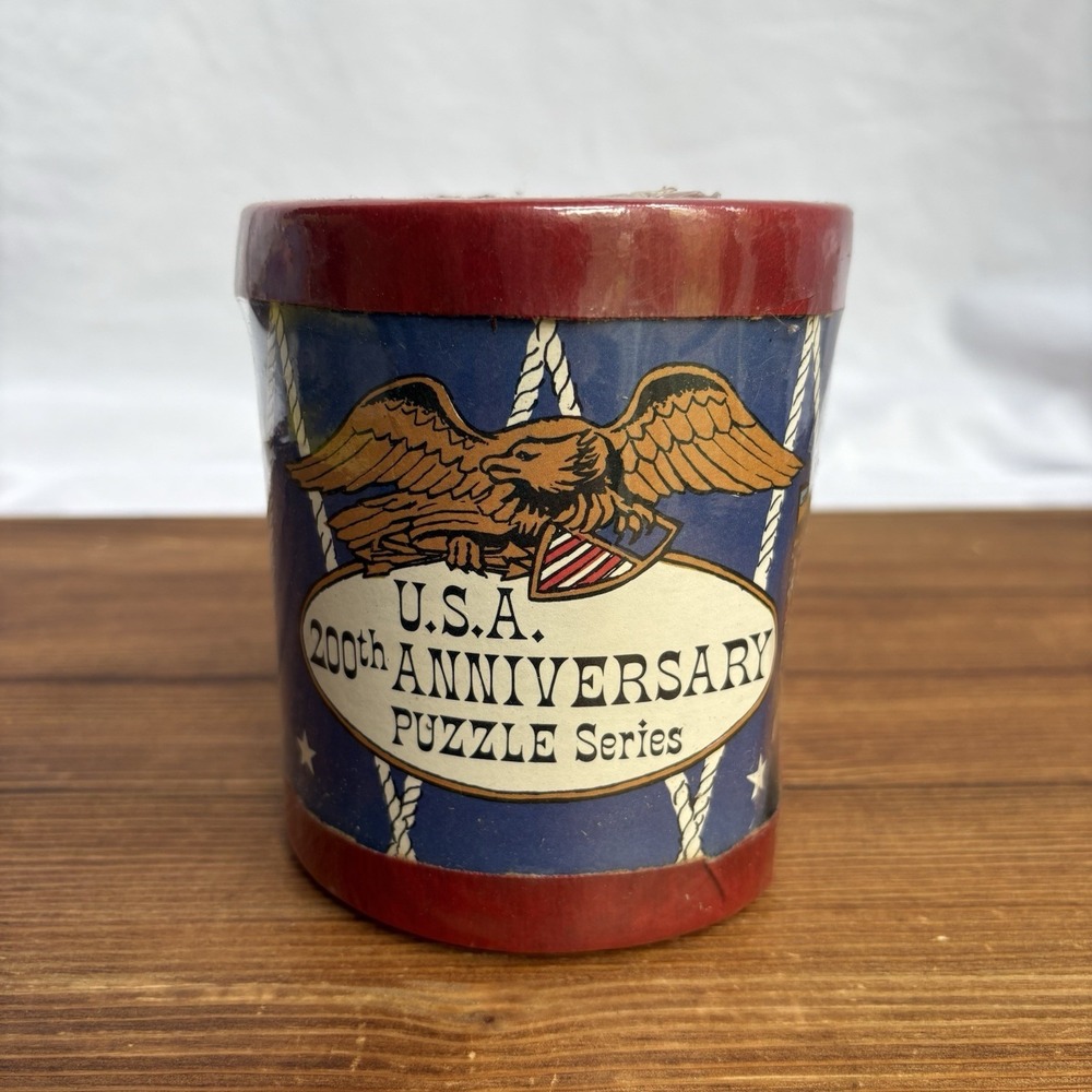 Vintage USA 200th Anniversary Puzzle Series Sealed Bicentennial Puzzle Tube